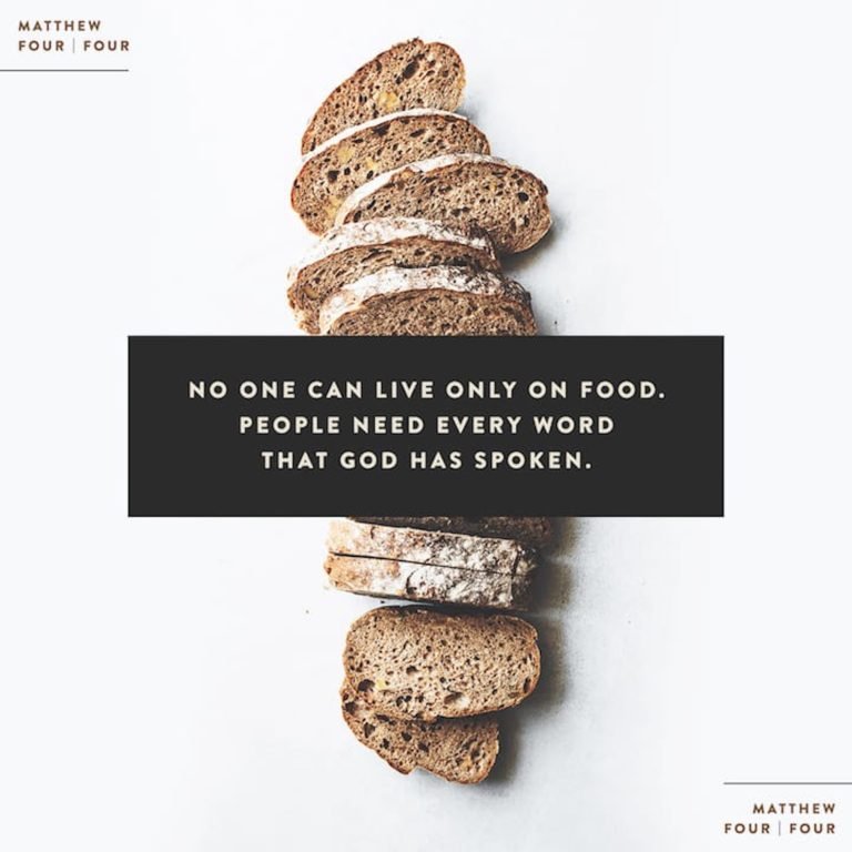 Matthew chapter 4 verse 4