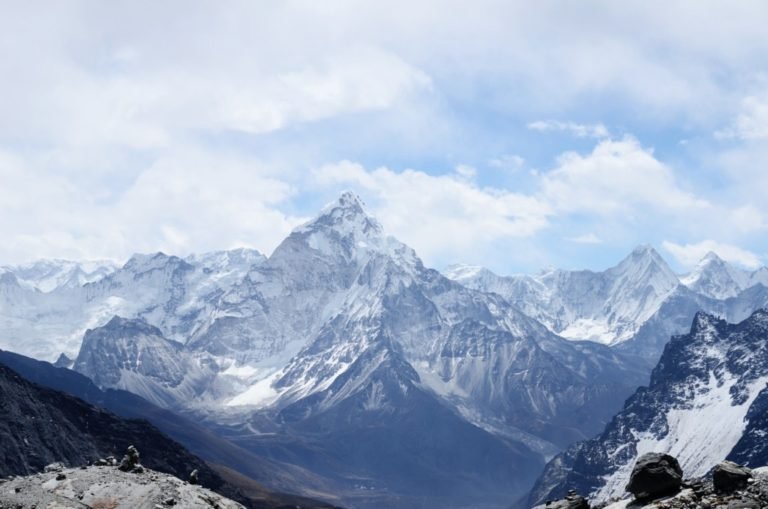 icy mountains of Nepal