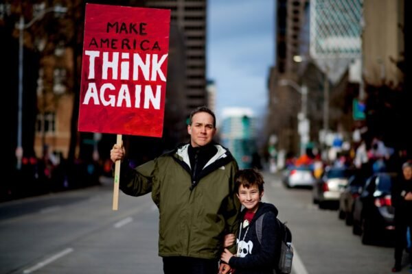 Make America Think Again Protest