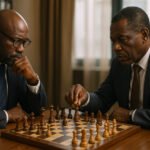 Image of two African titans locked in a game of chess